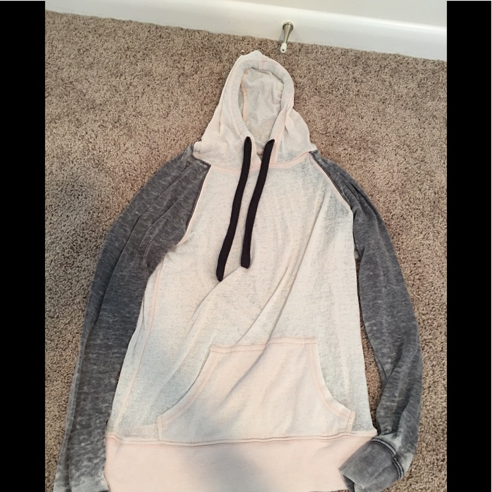 TILLYS light pink and grey hoodie